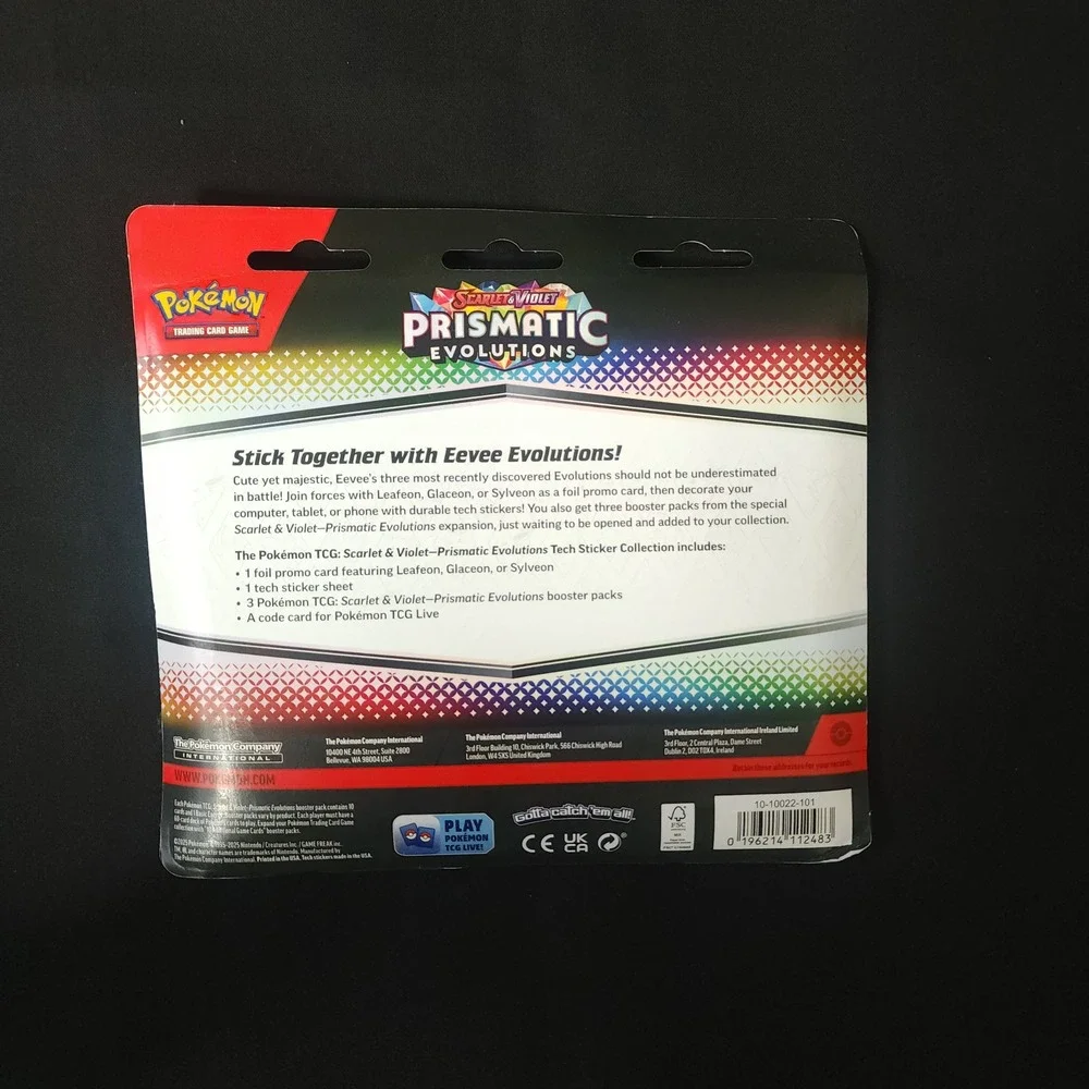 Pokemon Tech Sticker Collection Prismatic Evolutions Sylveon Pomo Card